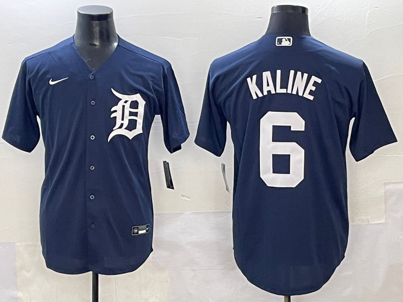 Men's Detroit Tigers Al Kaline #6 Navy Limited Jersey